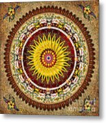 Mandala Sunflower Metal Print