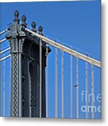 Manhattan Bridge And The Fight Of The Eagle Metal Print