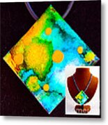 Many Moons Necklace Metal Print