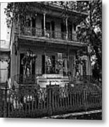 Mardi Gras Museum Bw Metal Print