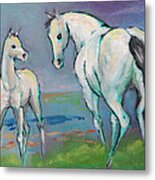 Mare And Foal Metal Print