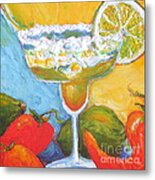 Margarita And Chile Peppers Metal Print