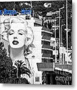 Marilyn In Cannes Metal Print