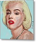 Marilyn Monroe Paint #1 Metal Print