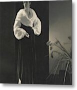 Marion Morehouse In A Vionnet Dress Metal Print