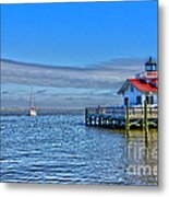 Marshes Lighthouse Metal Print