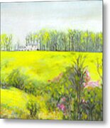 Maryland Landscape Springtime Rt40 East Original Painting Metal Print