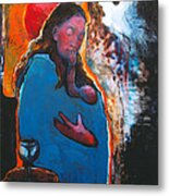 Mary's Pondering Metal Print