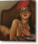 Masquerade I Metal Print