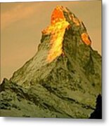 Matterhorn In Switzerland Metal Print