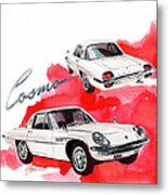 Mazda Cosmo Sport Metal Print