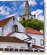 Medieval Village Of Obidos Metal Print