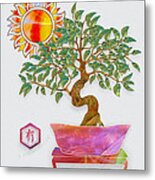 Meditation Tree Metal Print