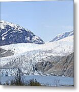 Glacier Panorama Metal Print
