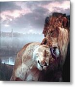 Yeshua Loves Israel Metal Print