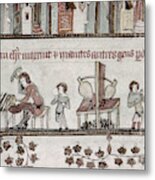 Metalworkers, 14th Century Metal Print