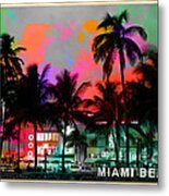 Miami Beach Metal Print