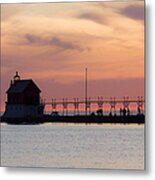 Michigan Sunset Metal Print