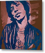 Mick Jagger - Pop Stylised Art Sketch Poster Metal Print