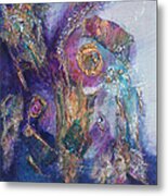 Midnight In The Enchanted Forest Metal Print