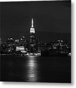 Midtown Manhattan Skyline Triptych Middle Metal Print