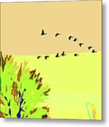 Migration 4 Metal Print