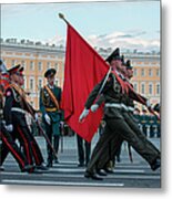 Military Parade On Palace Square Metal Print