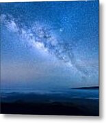 Milky Way Suspended Above Mauna Loa 1 Metal Print