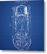 Mining Machine Patent From 1914- Blueprint Metal Print