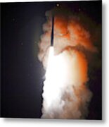 Minuteman Iii Missile Test Metal Print
