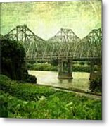 Mississippi River Bridge Metal Print