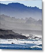 Misty Coast Metal Print