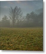 Misty Morning - Cades Cove Metal Print