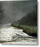 Misty River - Wolfscote Dale Metal Print