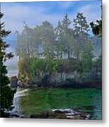 Misty Seastack Metal Print