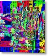 Mixed Up Abstract Metal Print