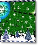 Mod Cards - Reindeer Games - Merry Christmas Iv Metal Print