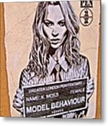 #model Behavior #katemoss #haute Metal Print