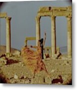 Model By Columns At Palmyra Metal Print