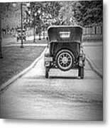 Model T Ford Down The Road Metal Print