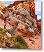 Mojave Desert Sandstone Wash - Valley Of Fire - Nevada Metal Print