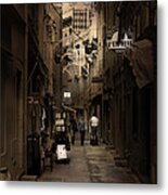 Monaco Alley Metal Print