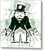 Monopoly Man - Tax Metal Print