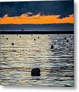 Monroe Harbor At Dawn Metal Print