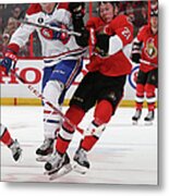 Montreal Canadiens V Ottawa Senators - Metal Print