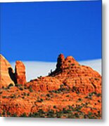 Moon Over Sedona Metal Print