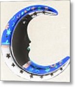 Moon Phase In Inverted Colors Metal Print