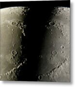 Moon's Surface Metal Print