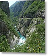Moraca River Canyon - Montenegro Metal Print