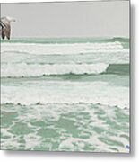 Morning At Pomponio Shore Patrol Metal Print